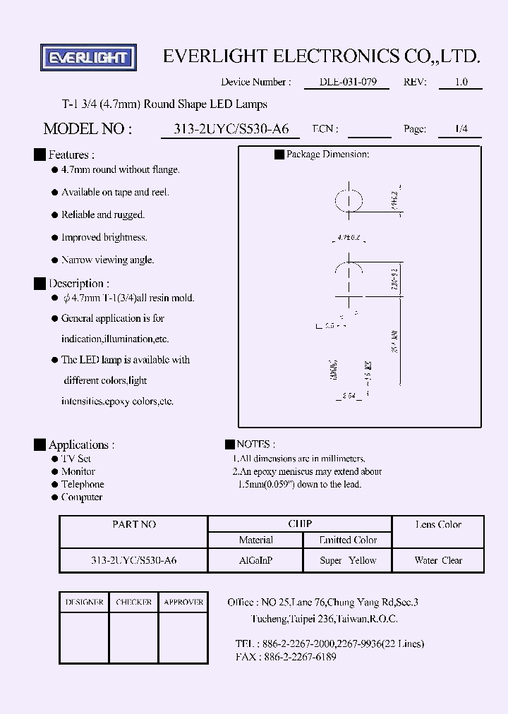 313-2UYCS530-A6_668848.PDF Datasheet