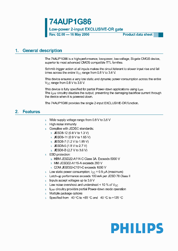 74AUP1G86GM_727795.PDF Datasheet