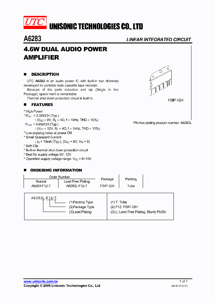 A6283L-F12-T_749795.PDF Datasheet