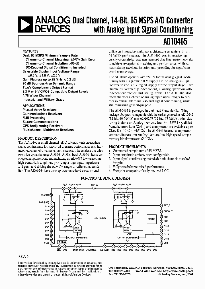 AD10465PCB_559967.PDF Datasheet