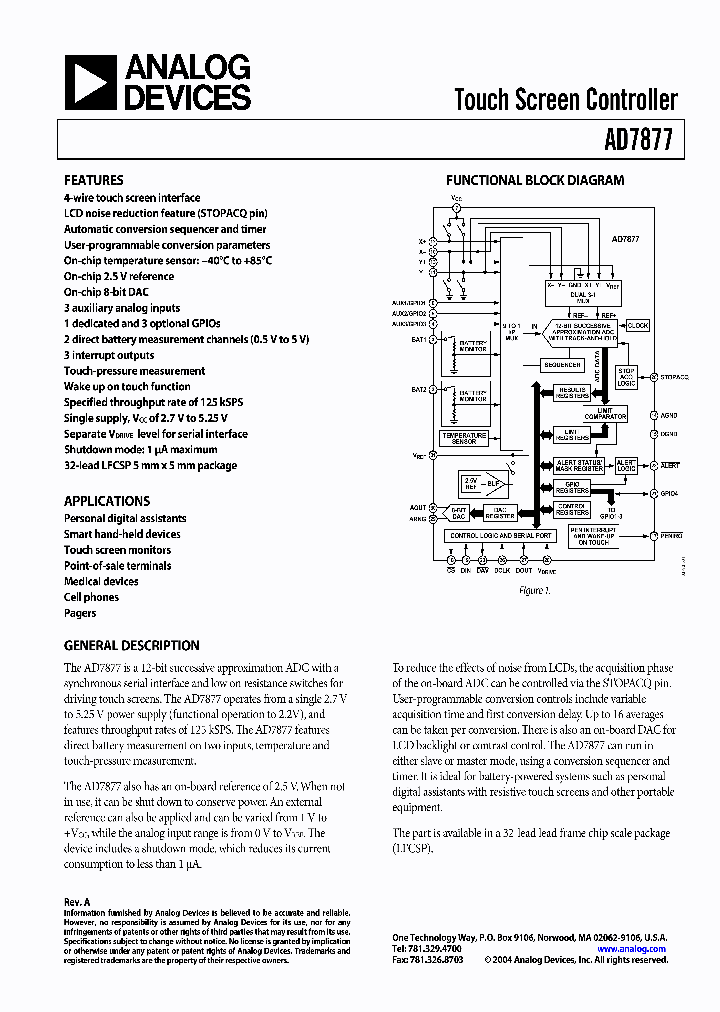 AD7877ACPZ-500RL7_563920.PDF Datasheet