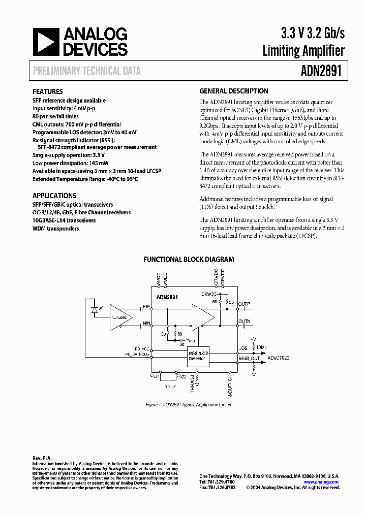 ADN2891ACPZ-RL7_688091.PDF Datasheet