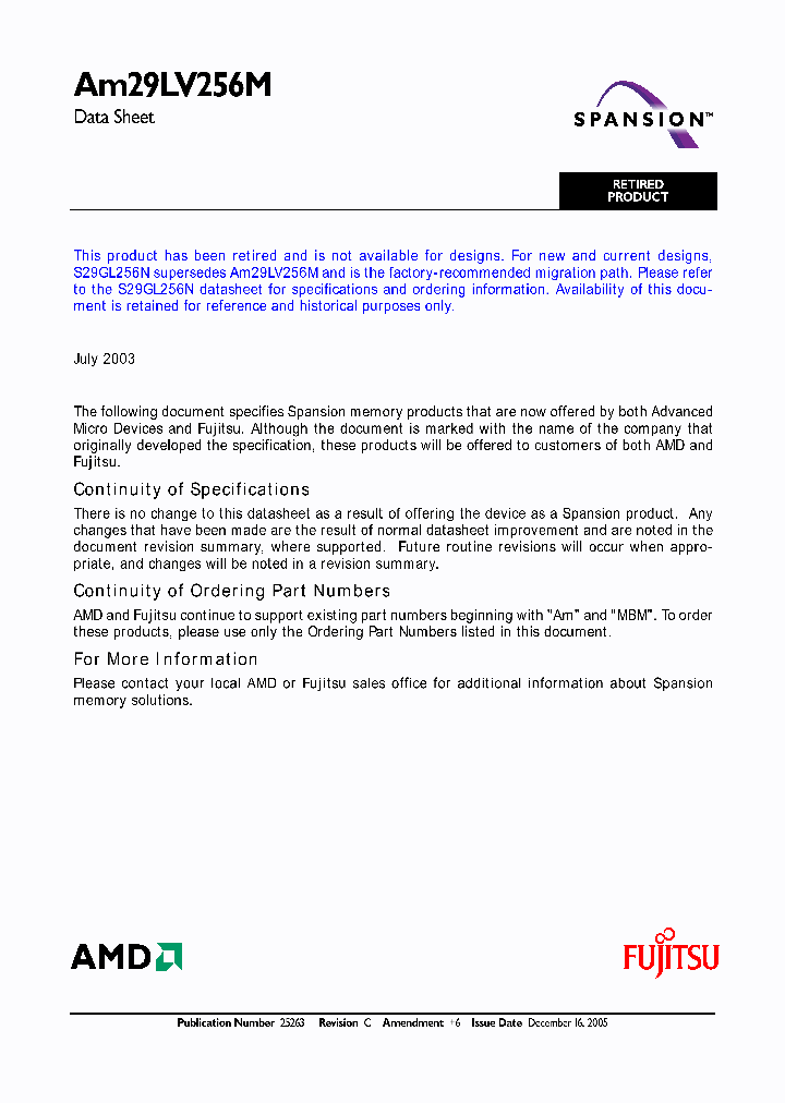 AM29LV256ML113REF_713848.PDF Datasheet