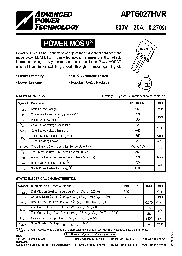 APT6027HVR_73441.PDF Datasheet