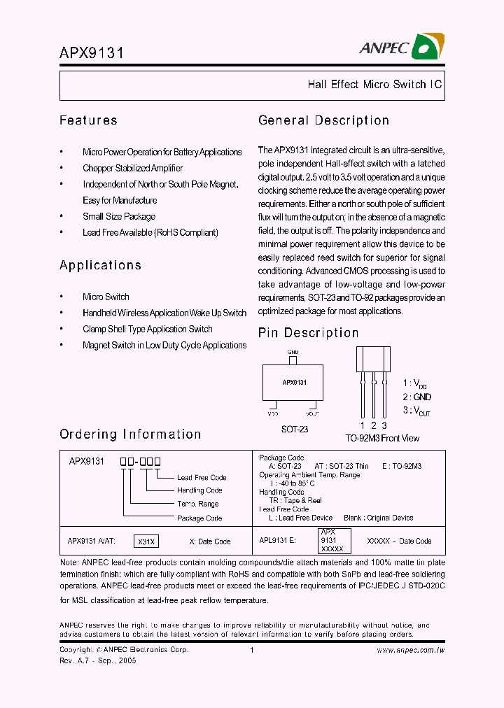 APX9131ATI-TRL_639453.PDF Datasheet