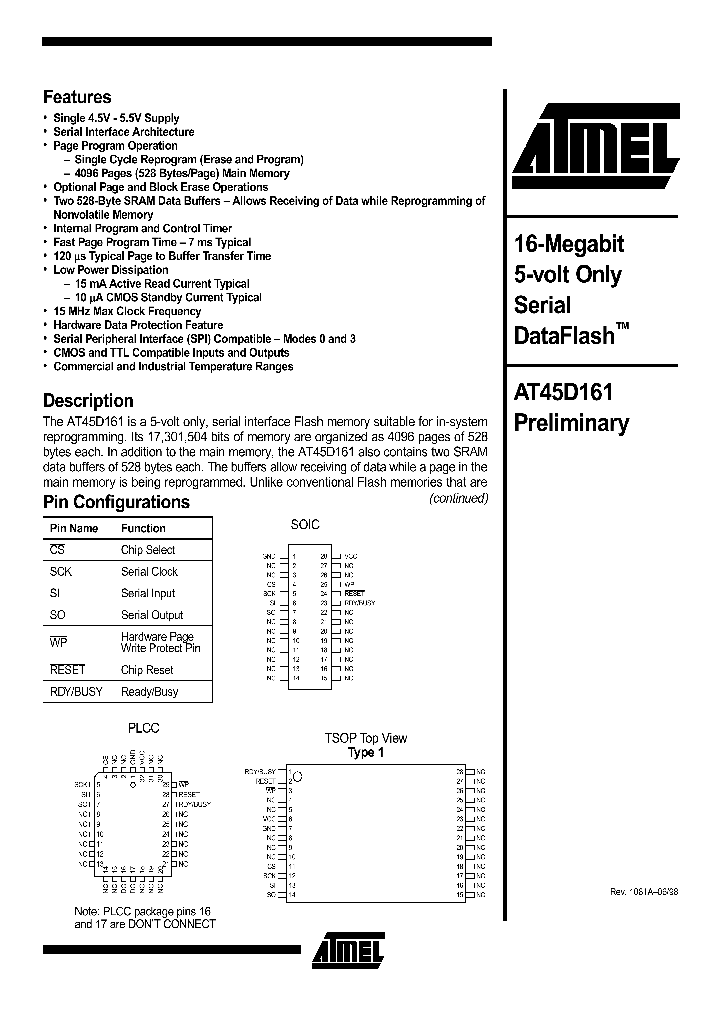 AT45D161-J_196951.PDF Datasheet