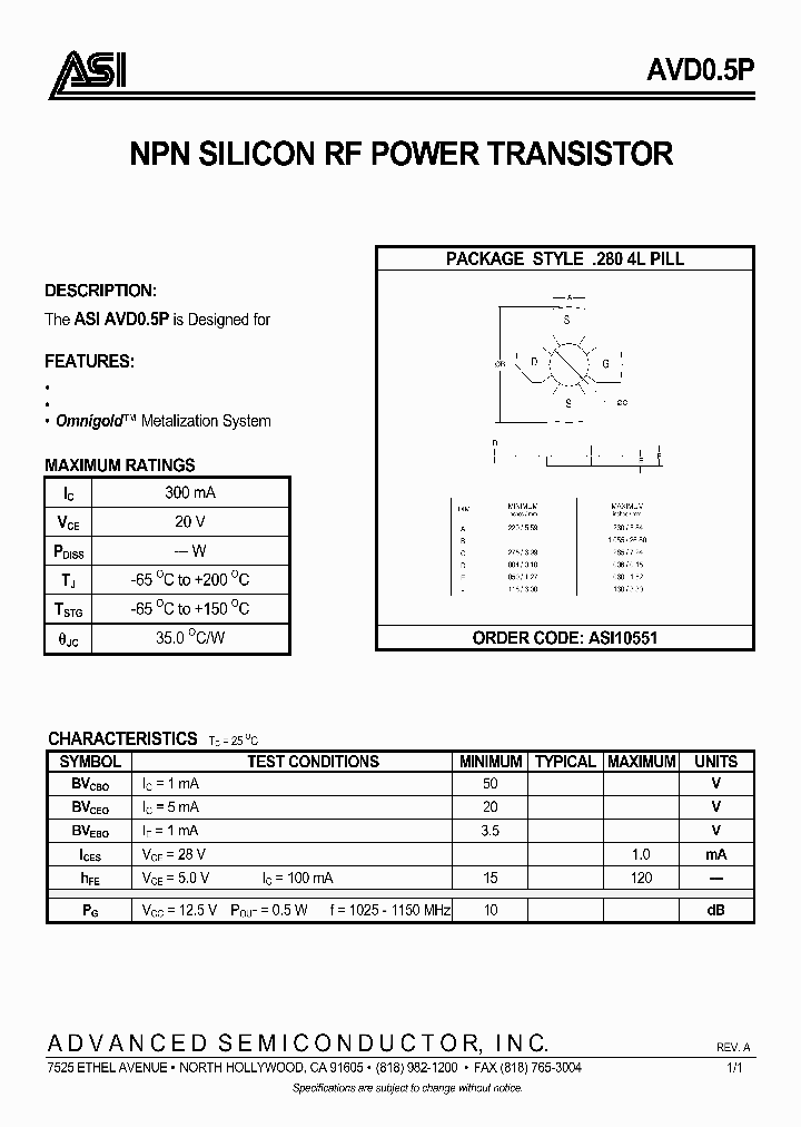 AVD05P_649121.PDF Datasheet