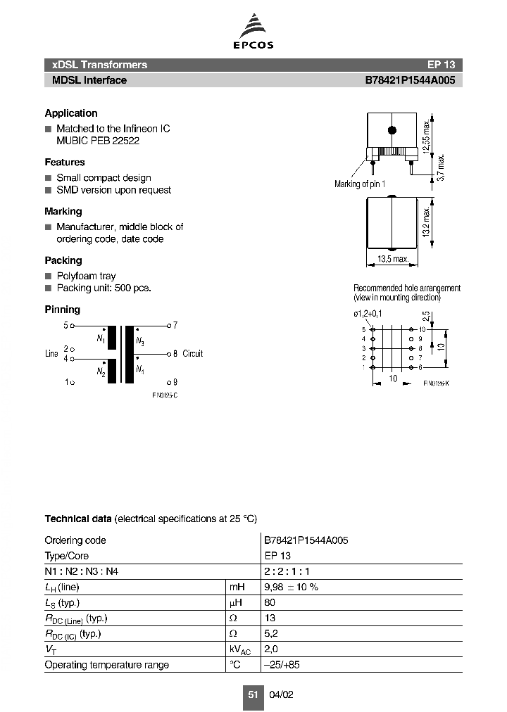 B78421P1544A005_740717.PDF Datasheet