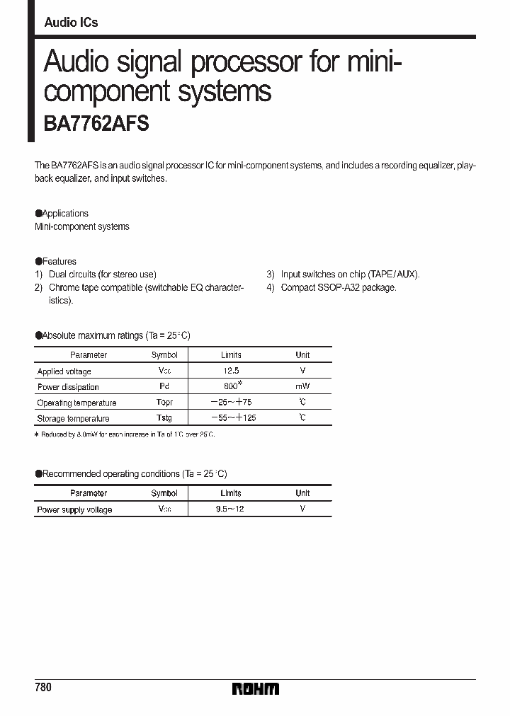BA7762AFS_149886.PDF Datasheet