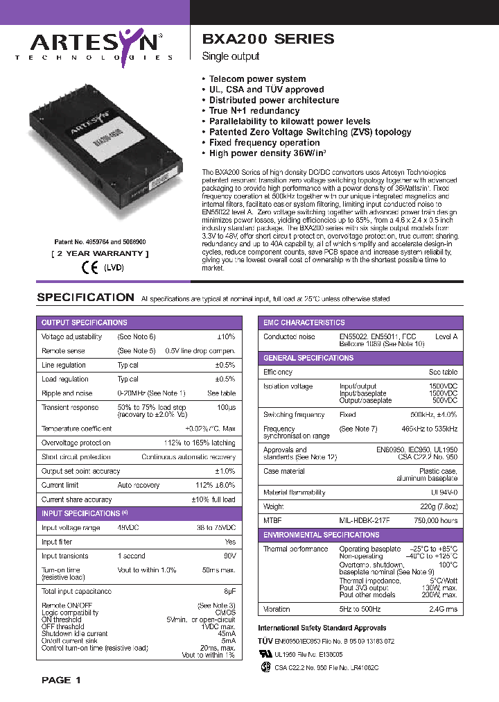 BXA200-48S15_670135.PDF Datasheet