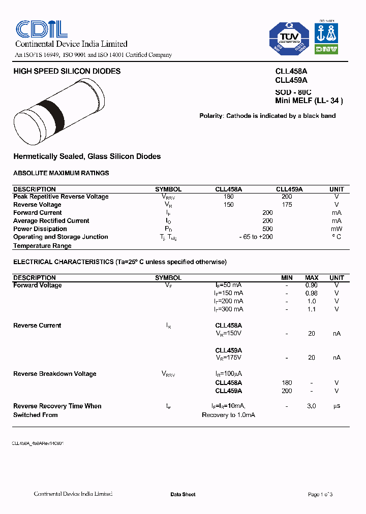 CLL458A_633900.PDF Datasheet