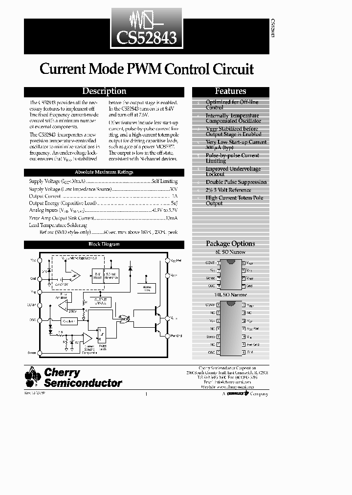 CS52843_741209.PDF Datasheet