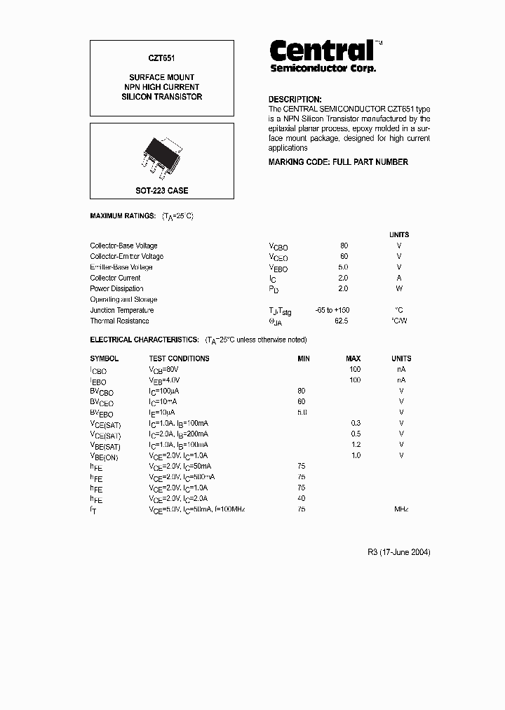 CZT651_635449.PDF Datasheet