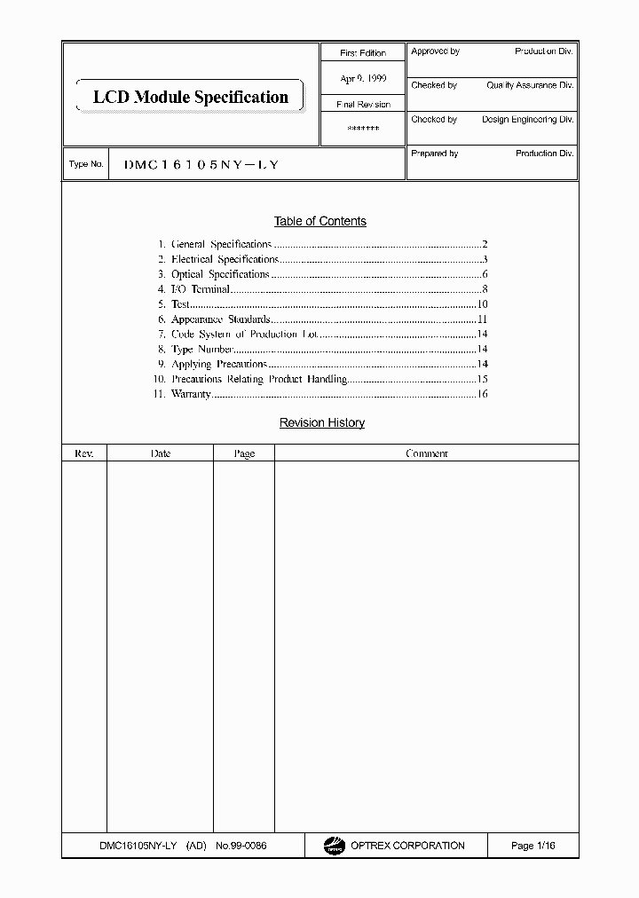 DMC16105_576884.PDF Datasheet