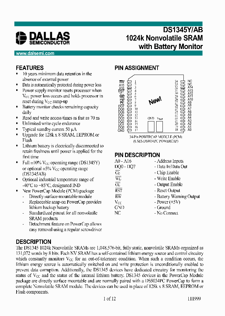 DS1345YP-100_730283.PDF Datasheet