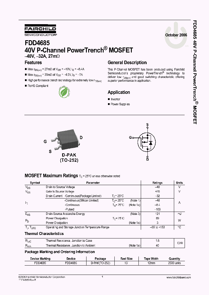 FDD4685_559866.PDF Datasheet