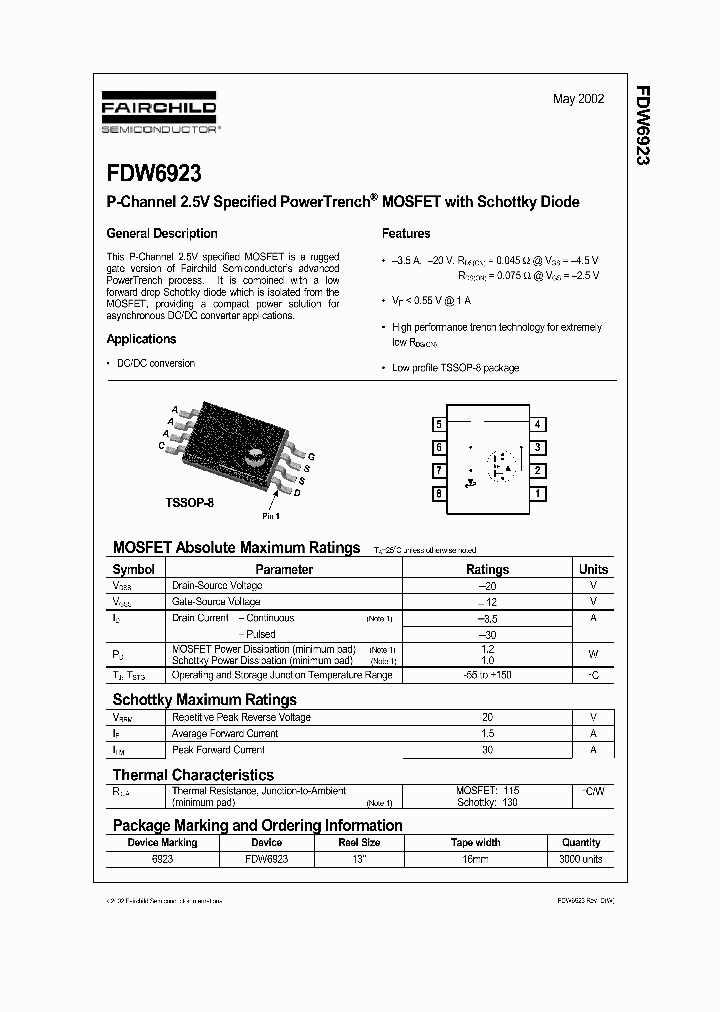 FDW6923_238660.PDF Datasheet