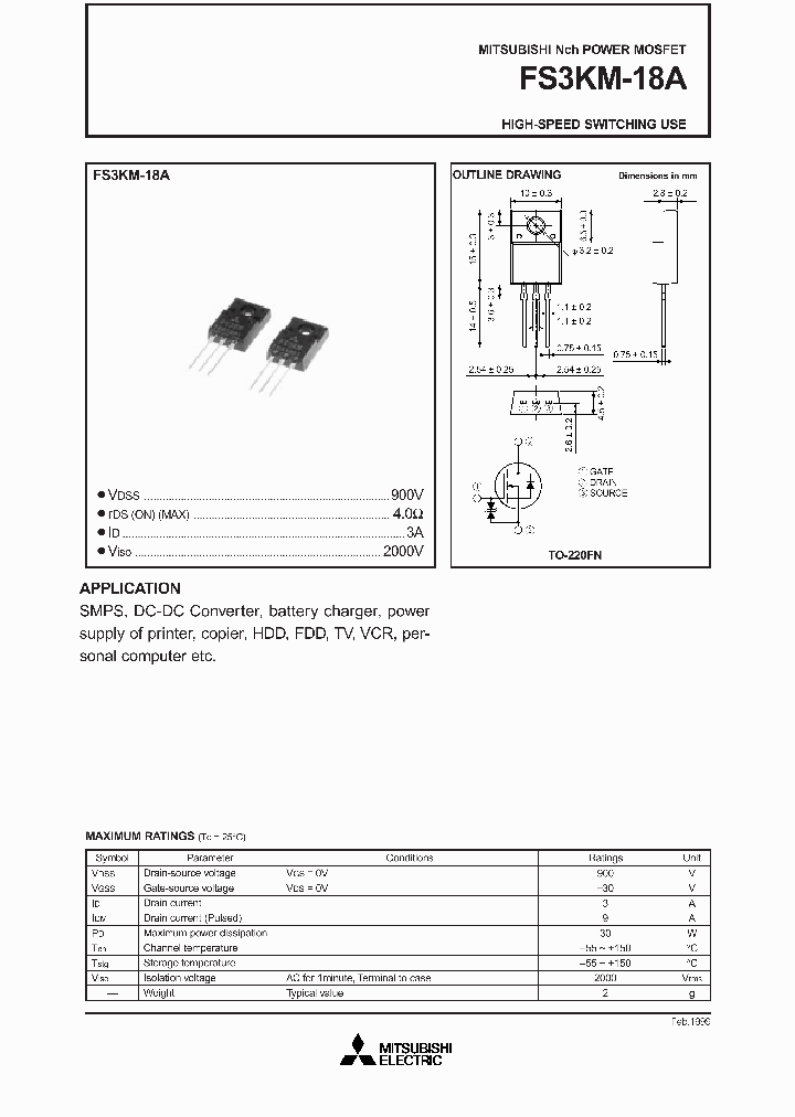 FS3KM-18A_158105.PDF Datasheet