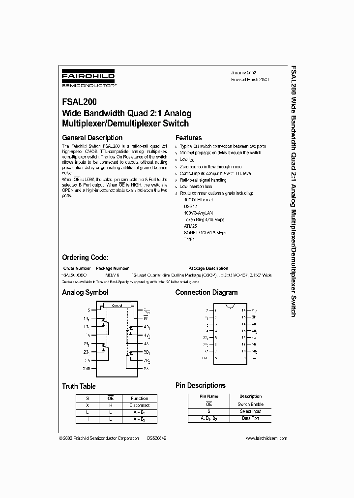 FSAL200QSC_705689.PDF Datasheet