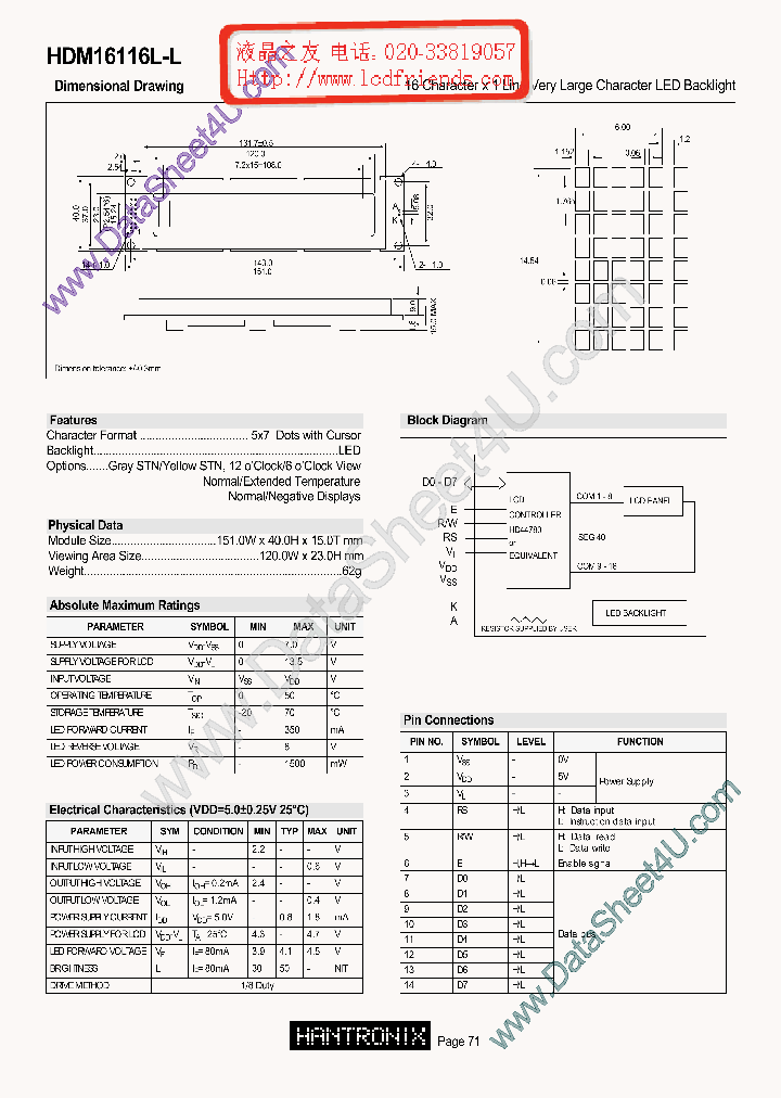 HDM16116LL_688798.PDF Datasheet