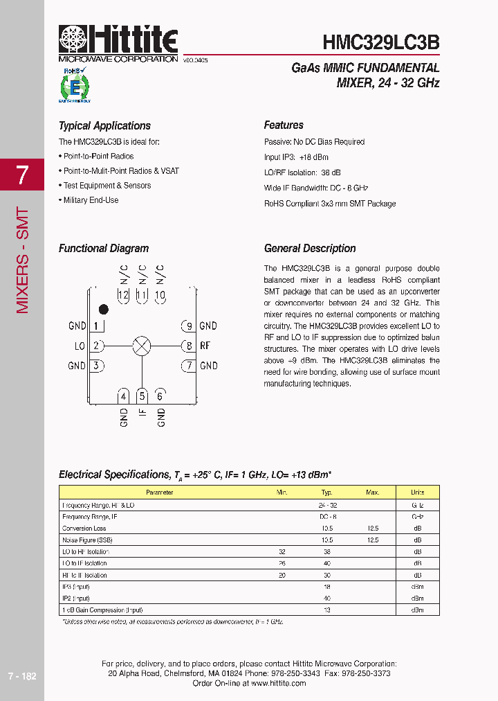 HMC329LC3B_618559.PDF Datasheet