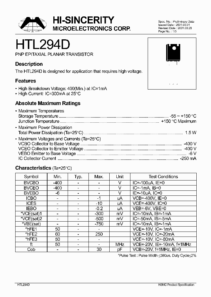 HTL294D_67280.PDF Datasheet