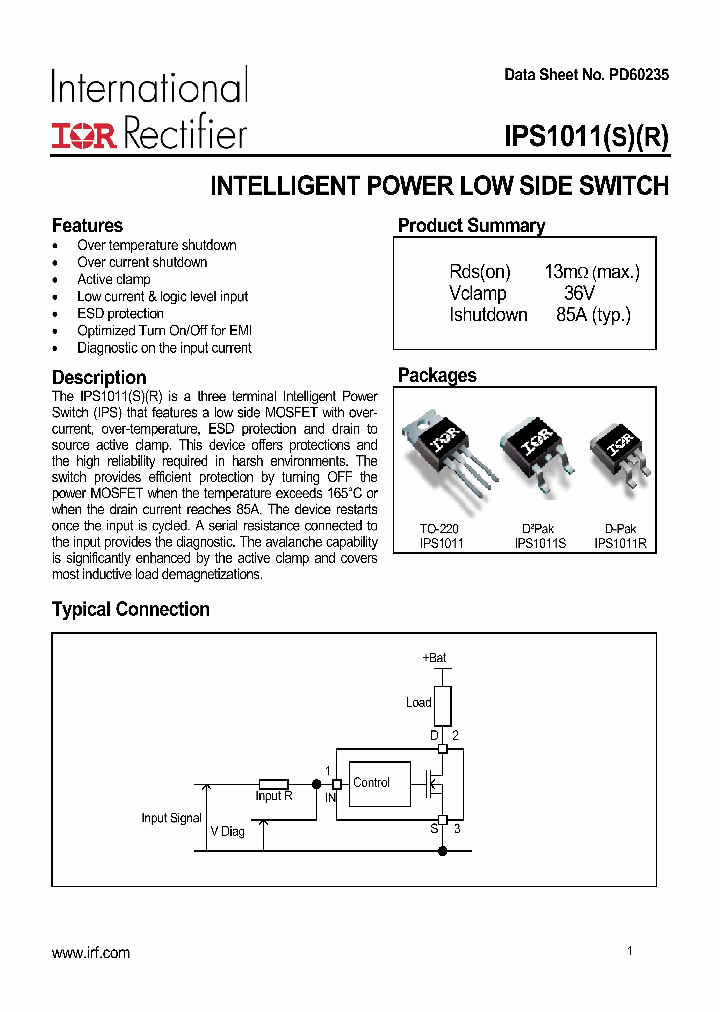 IPS1011_585195.PDF Datasheet