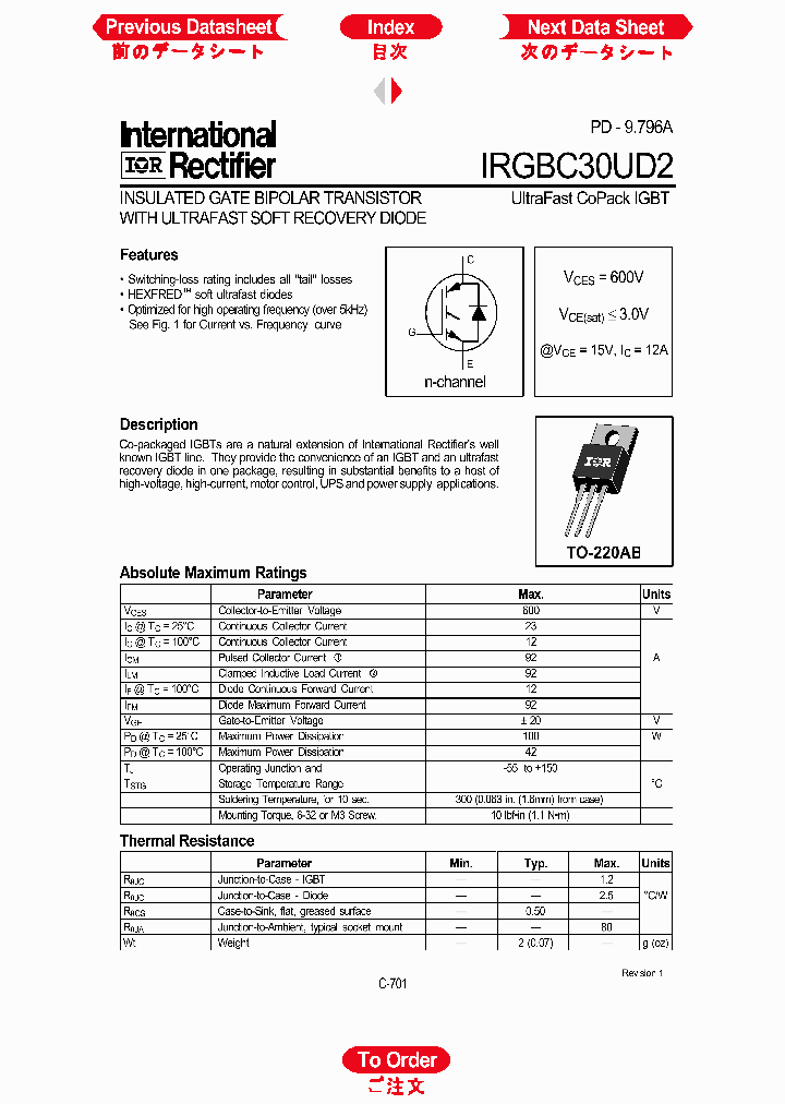 IRGBC30UD2_562573.PDF Datasheet
