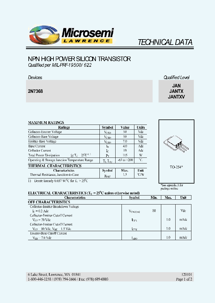 JANTX2N7368_766814.PDF Datasheet