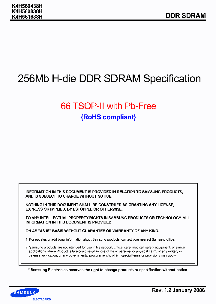 K4H560438H_730463.PDF Datasheet