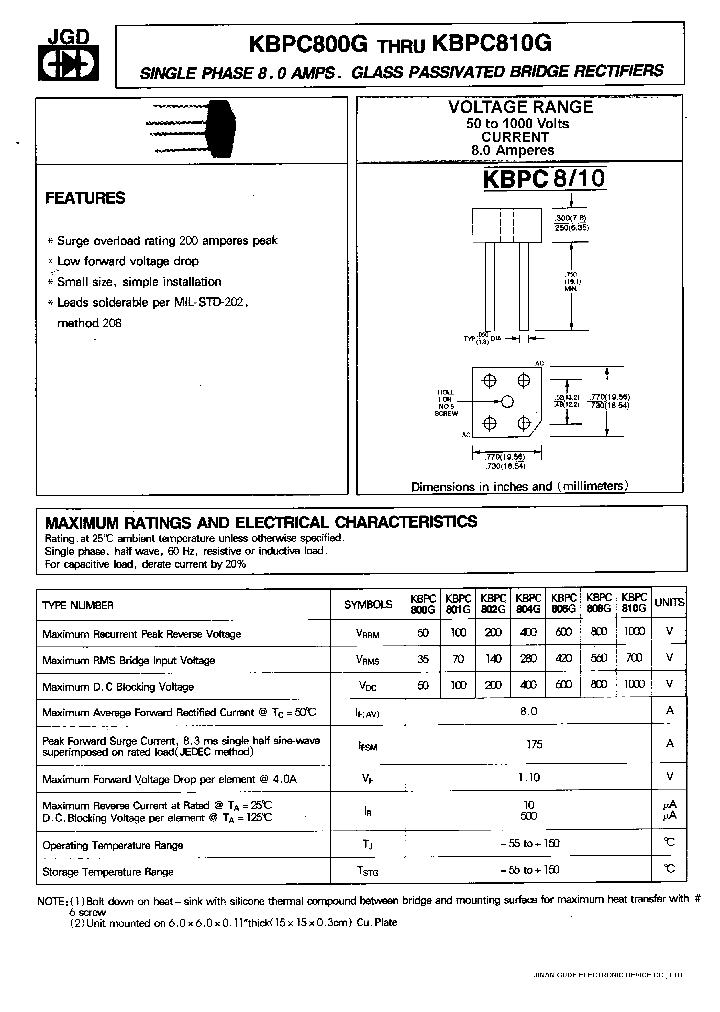 KBPC801G_170710.PDF Datasheet