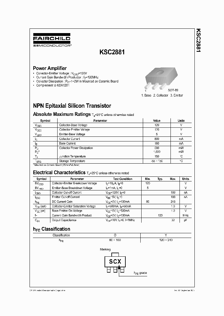 KSC2881_701074.PDF Datasheet