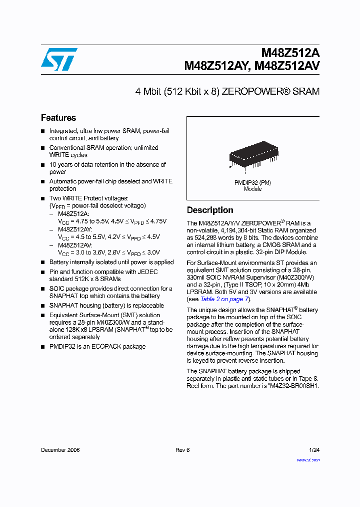 M48Z512A-7-PM1_568084.PDF Datasheet