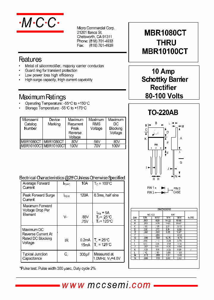 MBR1080CT_732152.PDF Datasheet