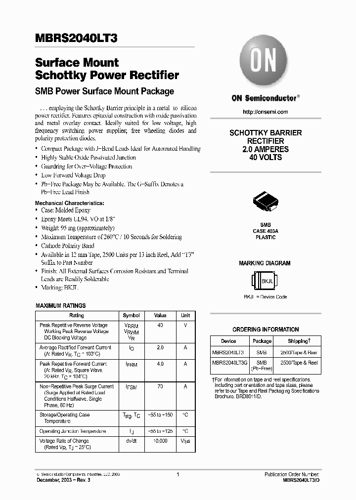 MBRS2040LT3_580229.PDF Datasheet