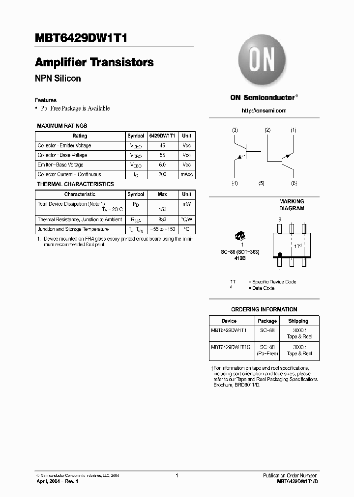 MBT6429DW1T1G_741896.PDF Datasheet