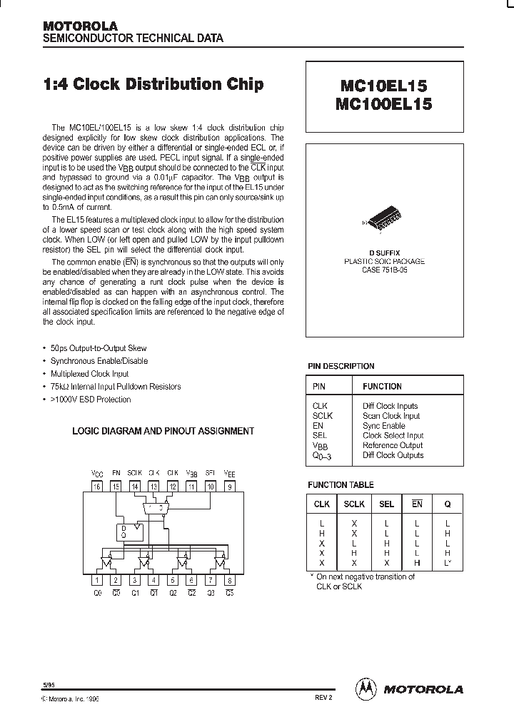 MC100EL15_742077.PDF Datasheet