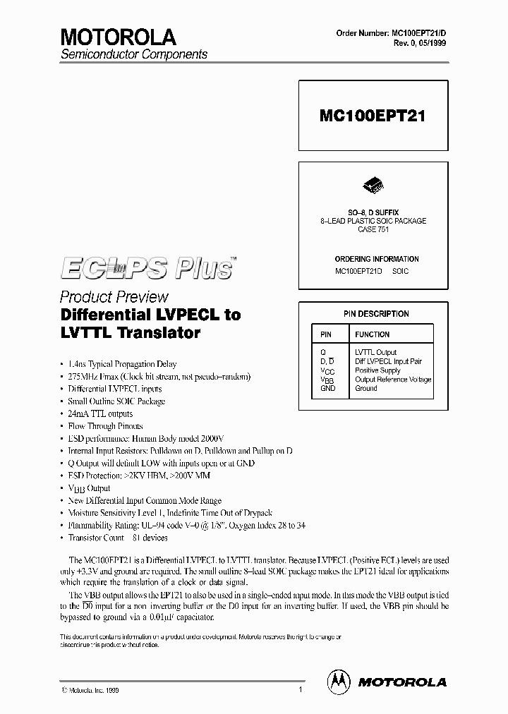 MC100EPT21D_564114.PDF Datasheet
