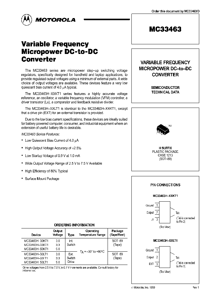 MC33463_106620.PDF Datasheet