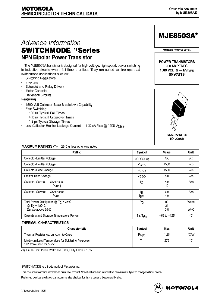 MJE8503_641646.PDF Datasheet