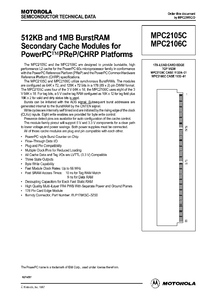 MPC2105CDG66_435564.PDF Datasheet