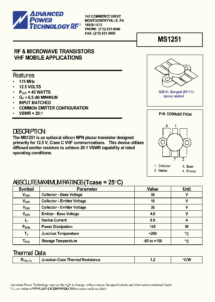 MS1251_647429.PDF Datasheet