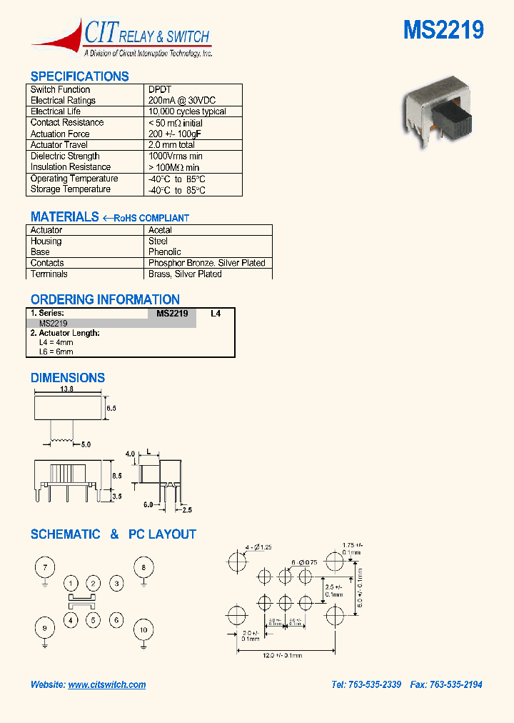 MS2219L4_566220.PDF Datasheet