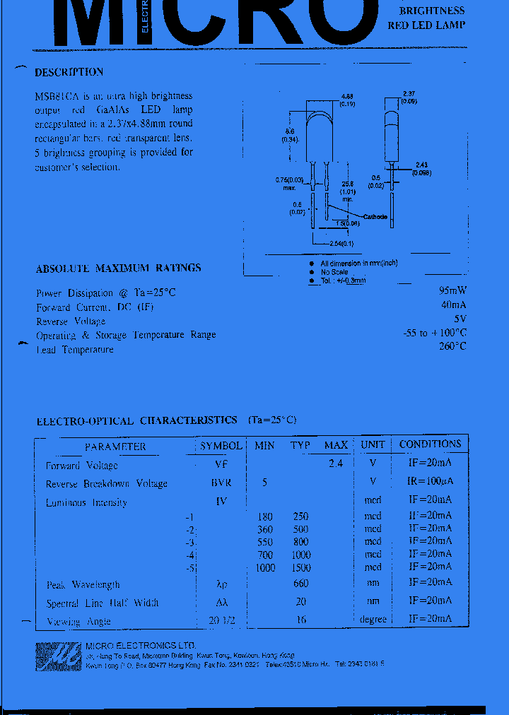 MSB81CA-5_679645.PDF Datasheet