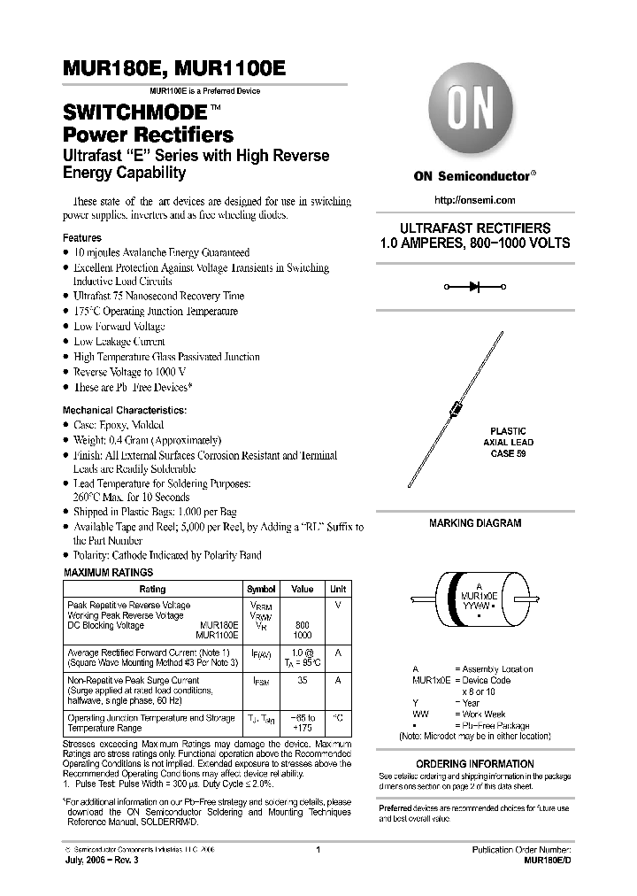 MUR1100ERLG_570451.PDF Datasheet