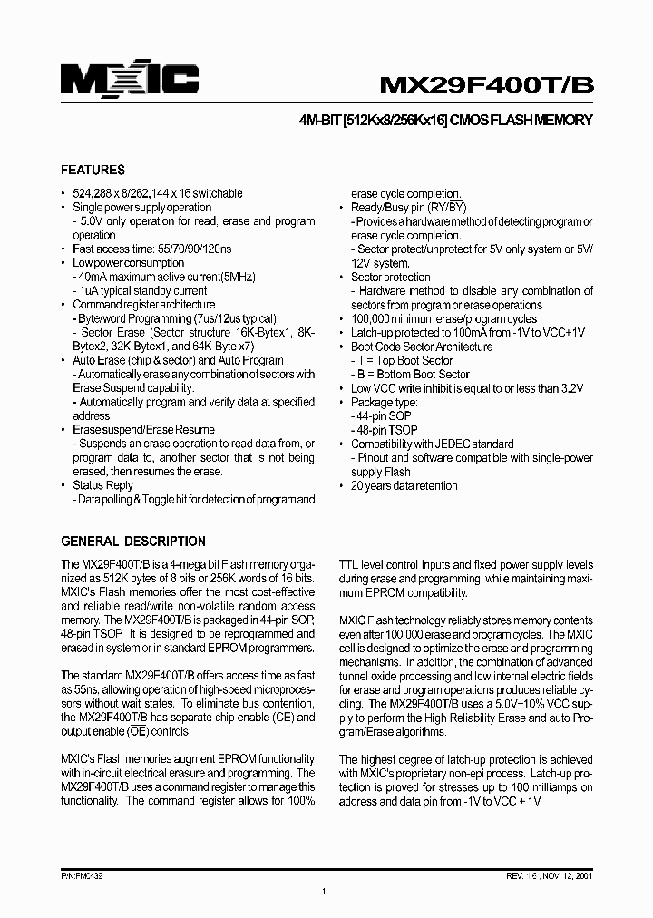 MX29F400TM_241691.PDF Datasheet