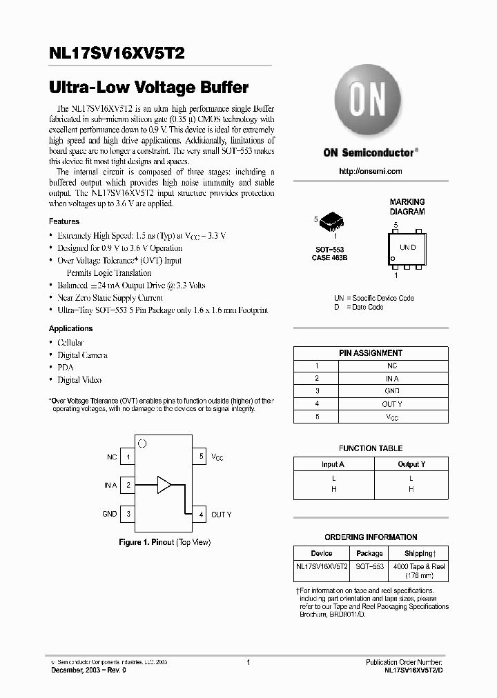 NL17SV16XV5T2_675691.PDF Datasheet