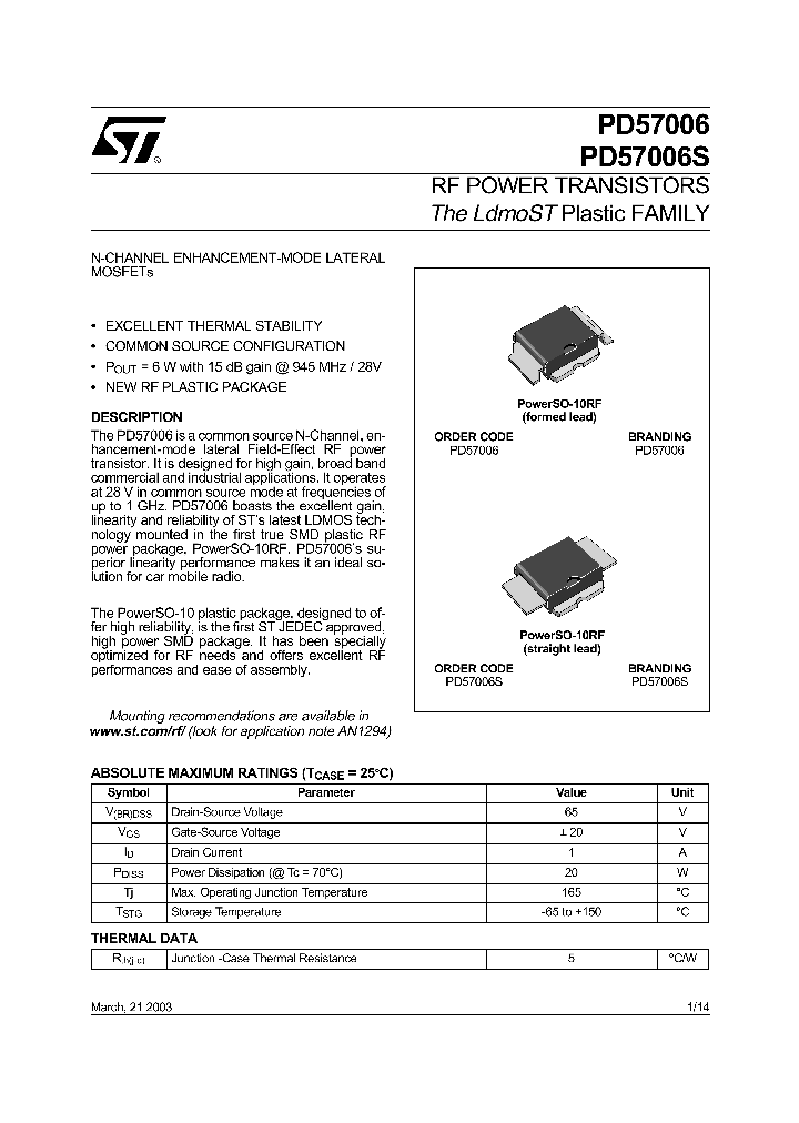 PD57006S_560658.PDF Datasheet