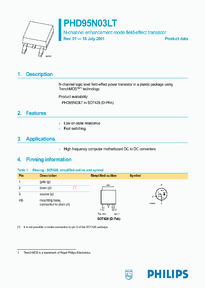 PHD95N03LT_608354.PDF Datasheet