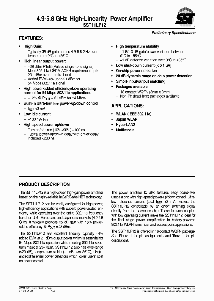 SST11LP12-QCF-K_733963.PDF Datasheet